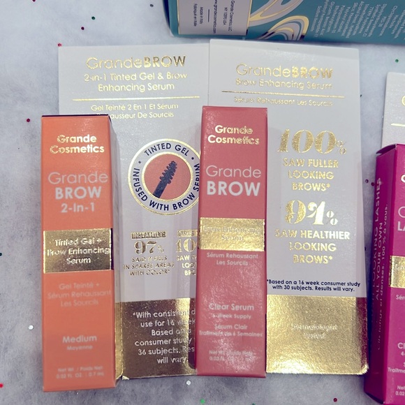 New Bundle! Grande Waterproof Conditioning Peptide Mascara FULL SZ & 4 samples - Picture 2 of 6